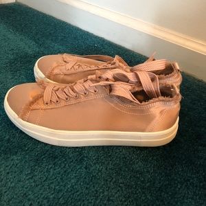 Baby pink sneakers